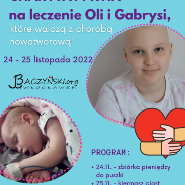 Akcja charytatywna dla Oli i Gabrysi z Włocławka