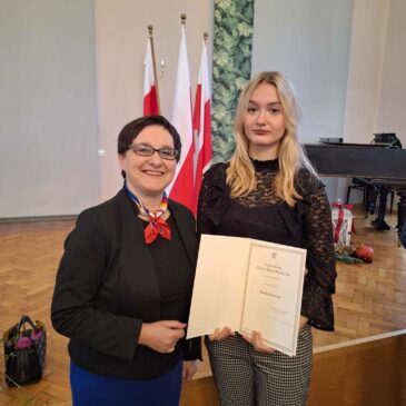 Klaudia Fereniec ponownie została Stypendystką Prezesa Rady Ministrów!