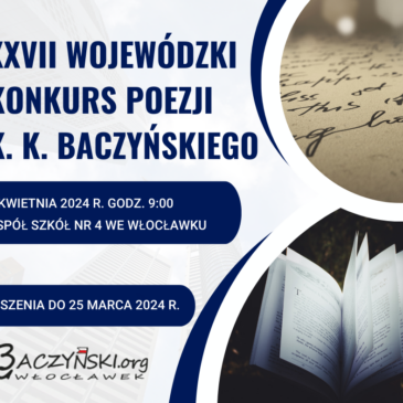 XXVII Wojewódzki Konkurs Poezji K. K. Baczyńskiego